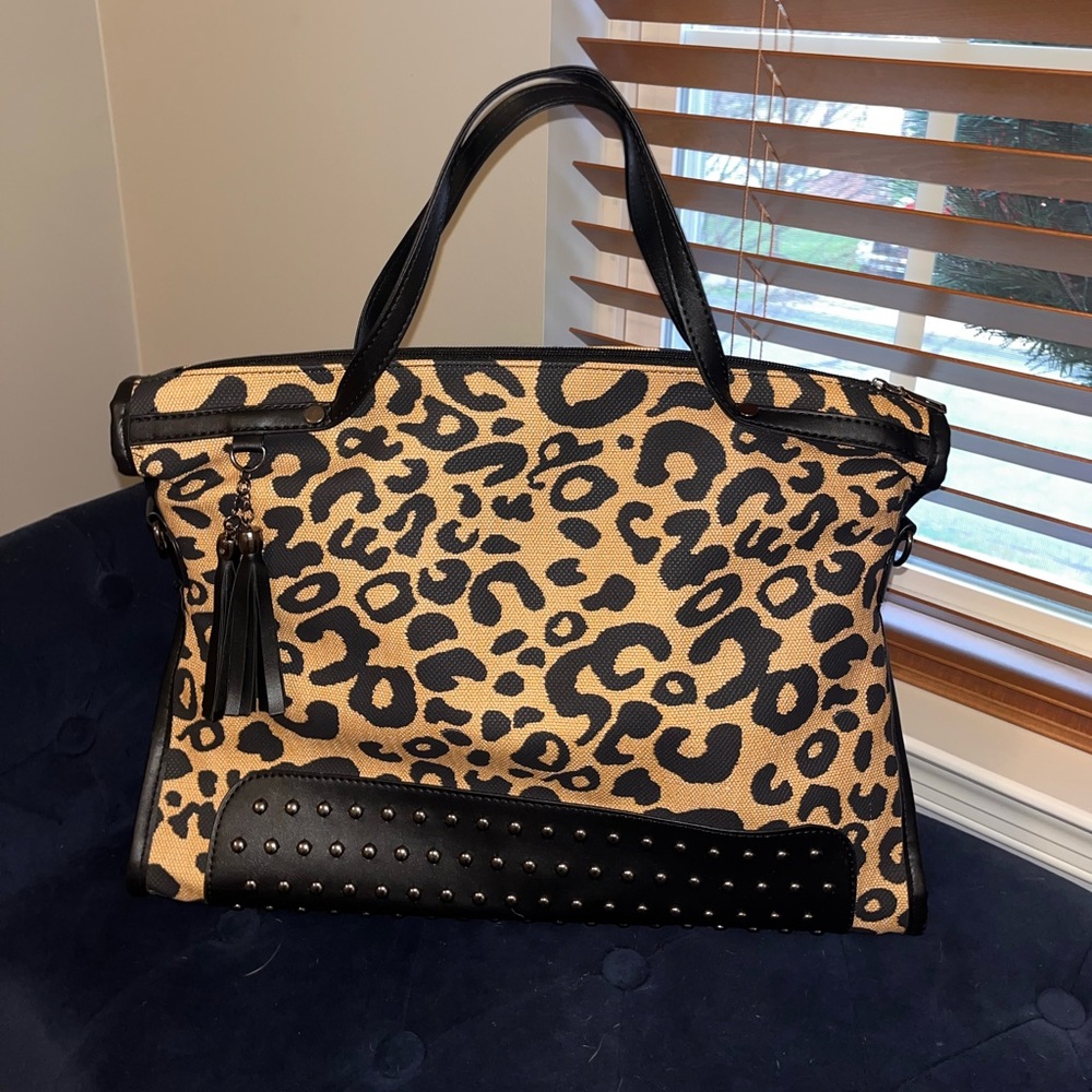 Leopard print purse